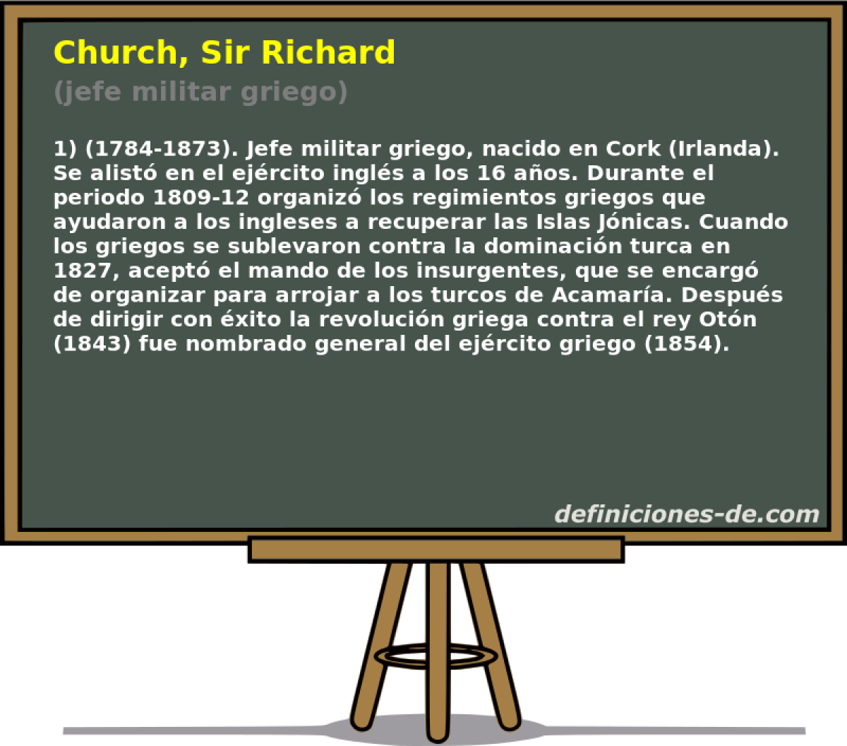 Church, Sir Richard (jefe militar griego)