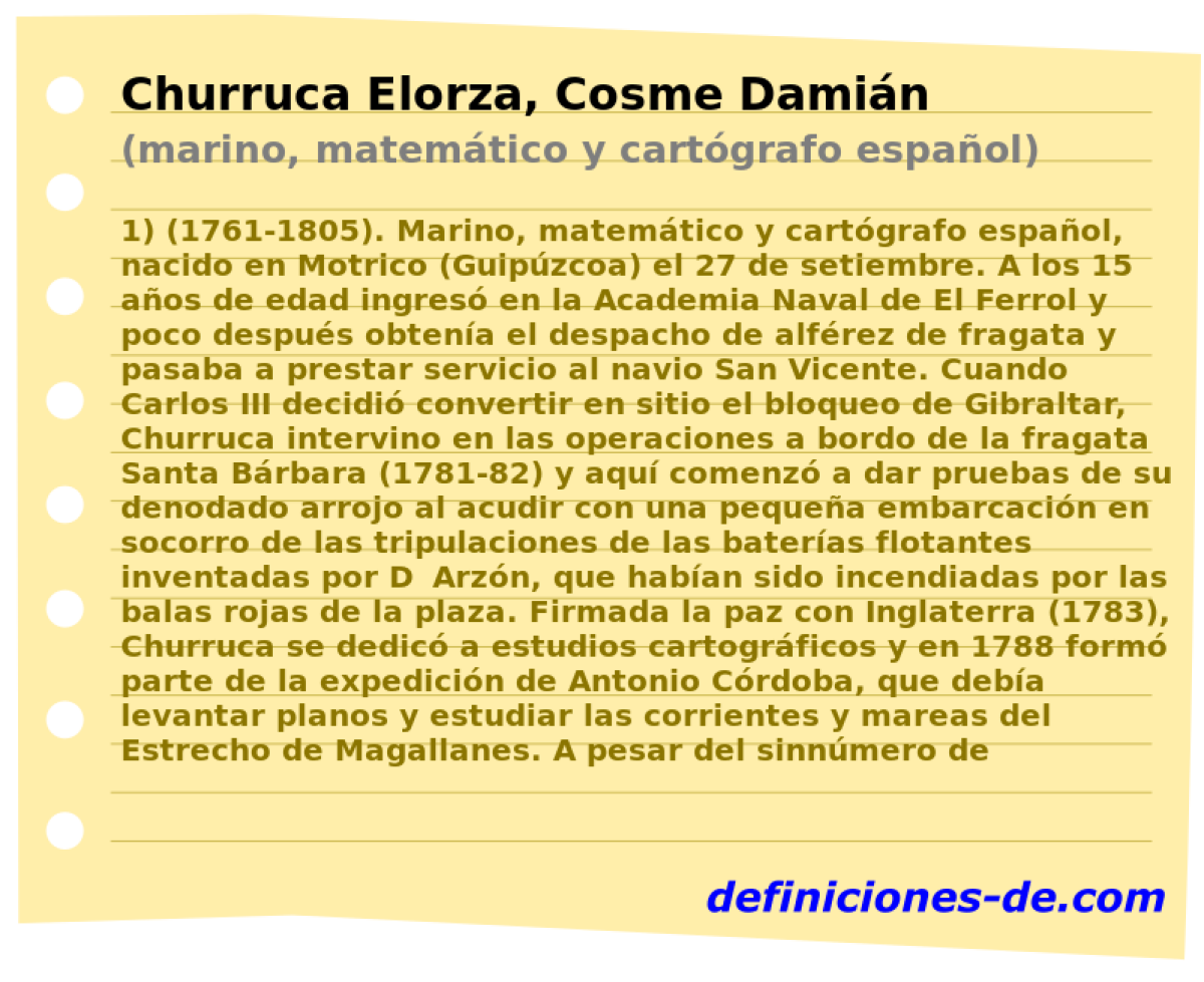 Churruca Elorza, Cosme Damin (marino, matemtico y cartgrafo espaol)