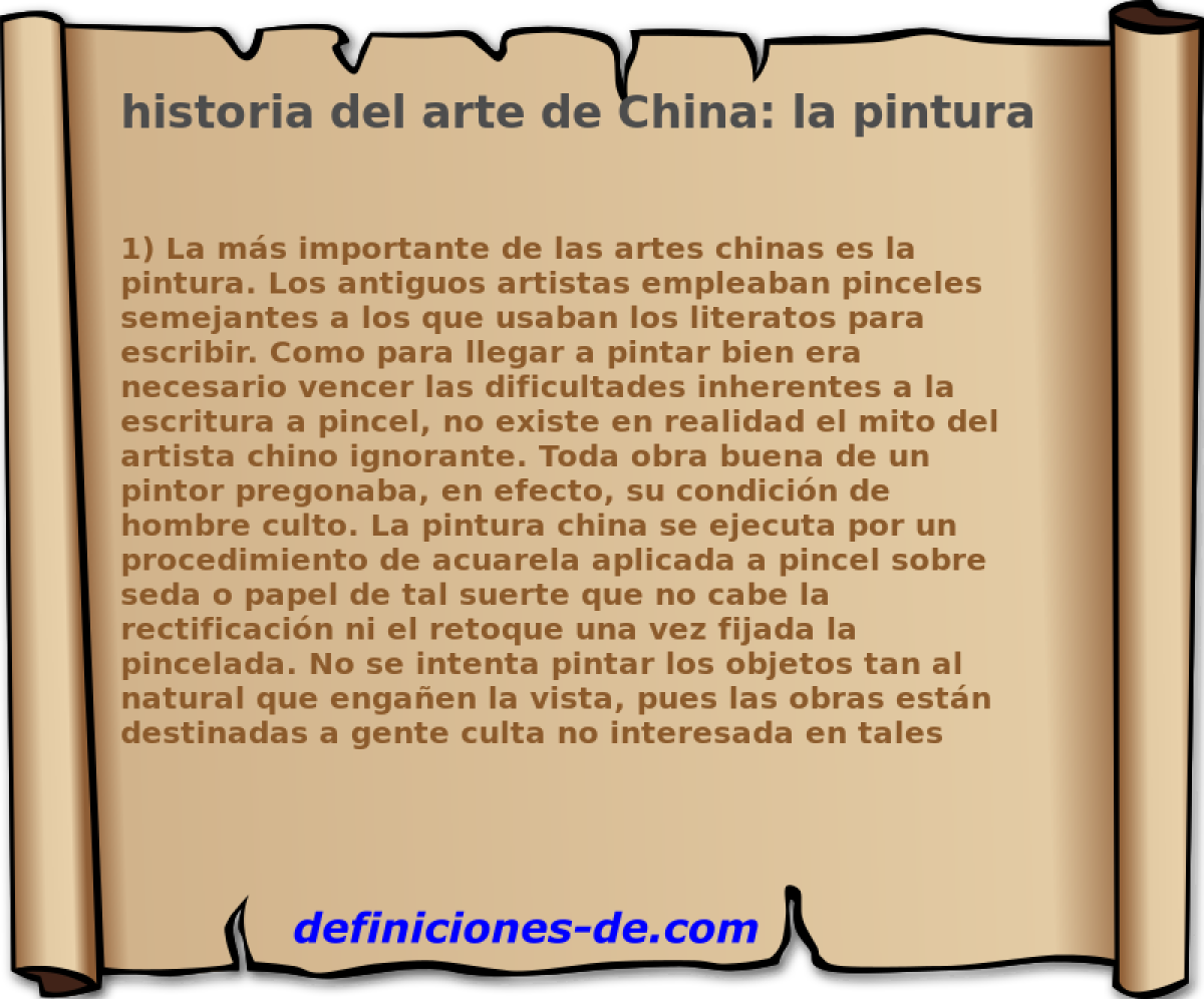 historia del arte de China: la pintura 