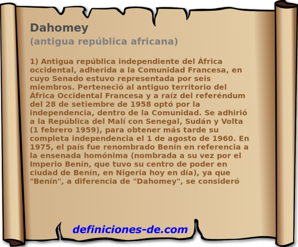 Dahomey (antigua repblica africana)