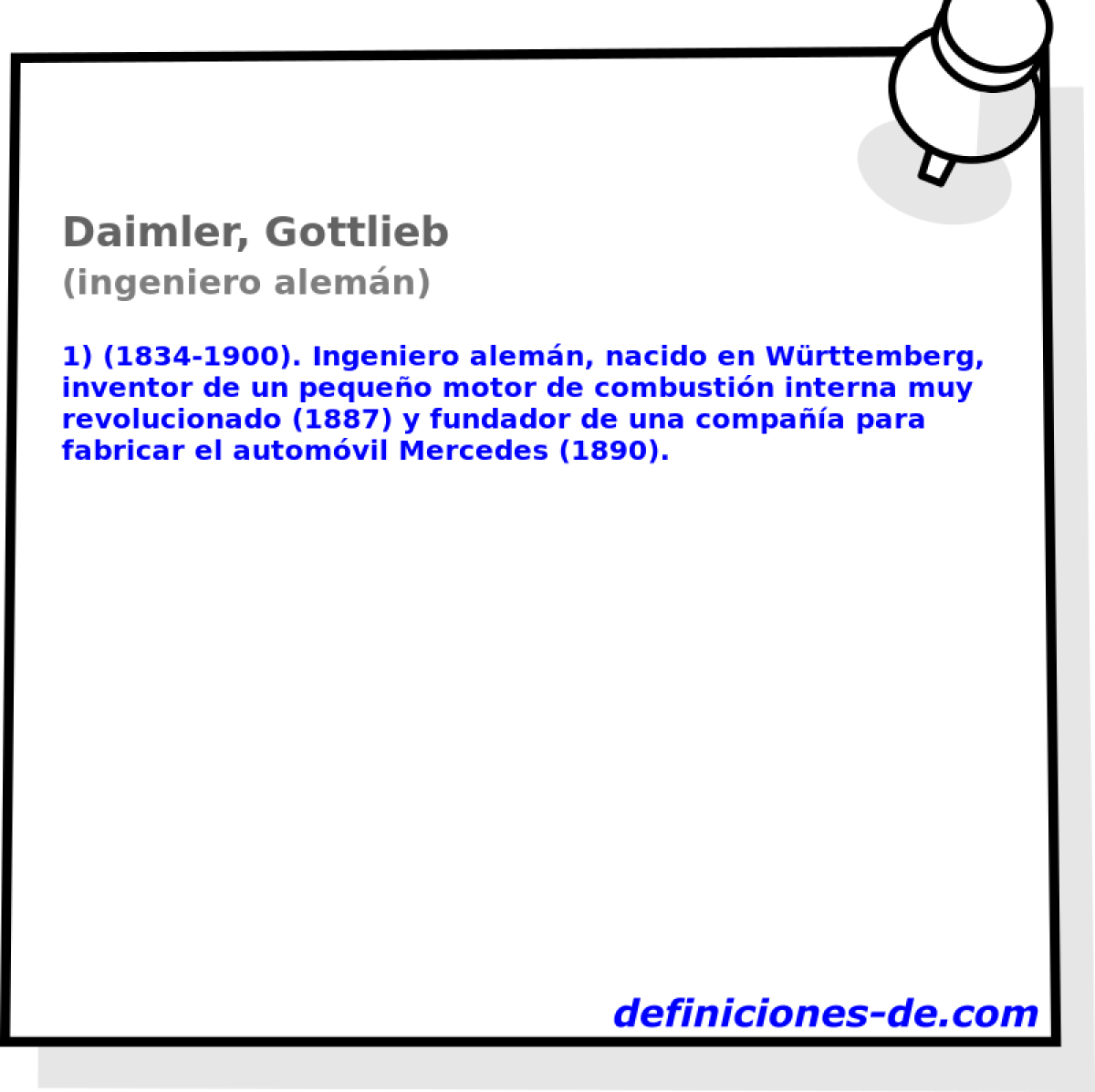 Daimler, Gottlieb (ingeniero alemn)