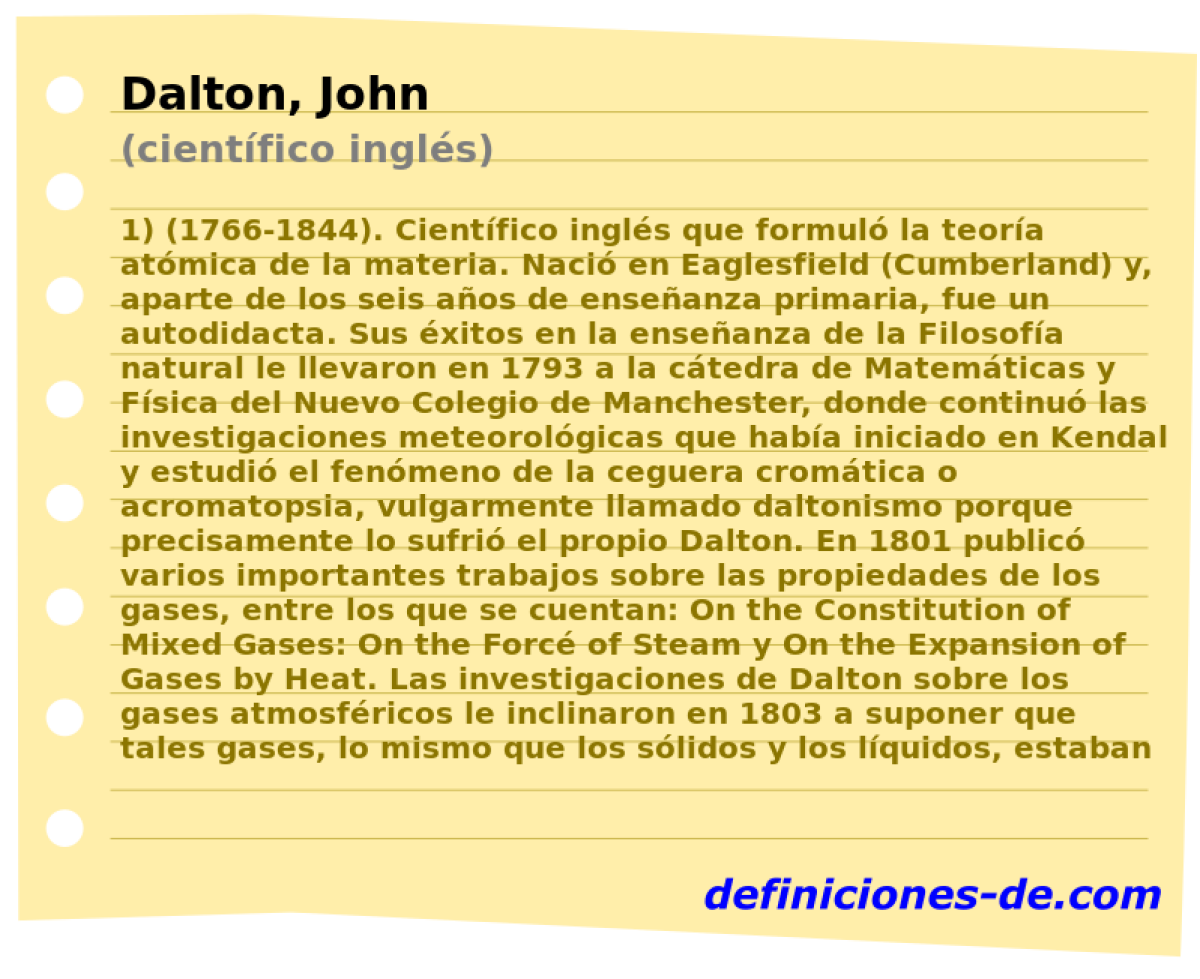 Dalton, John (cientfico ingls)