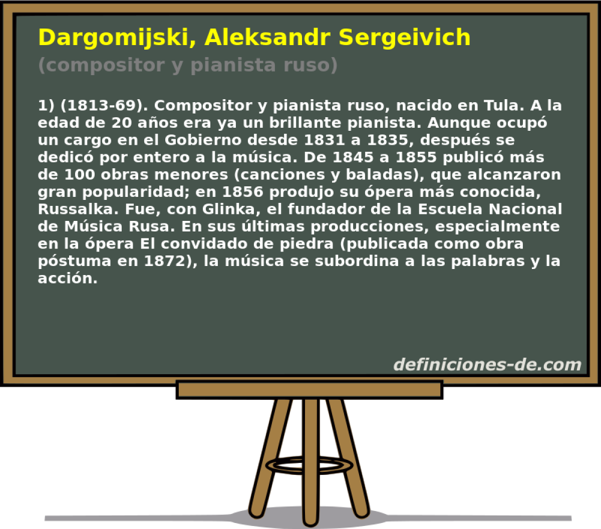 Dargomijski, Aleksandr Sergeivich (compositor y pianista ruso)