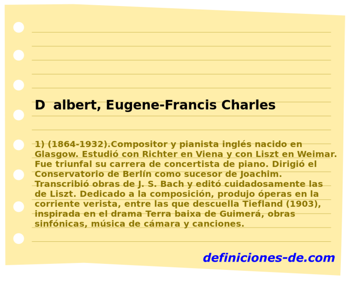 Dalbert, Eugene-Francis Charles 