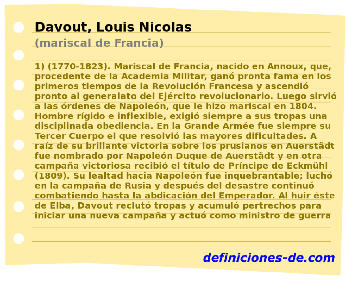 Davout, Louis Nicolas (mariscal de Francia)