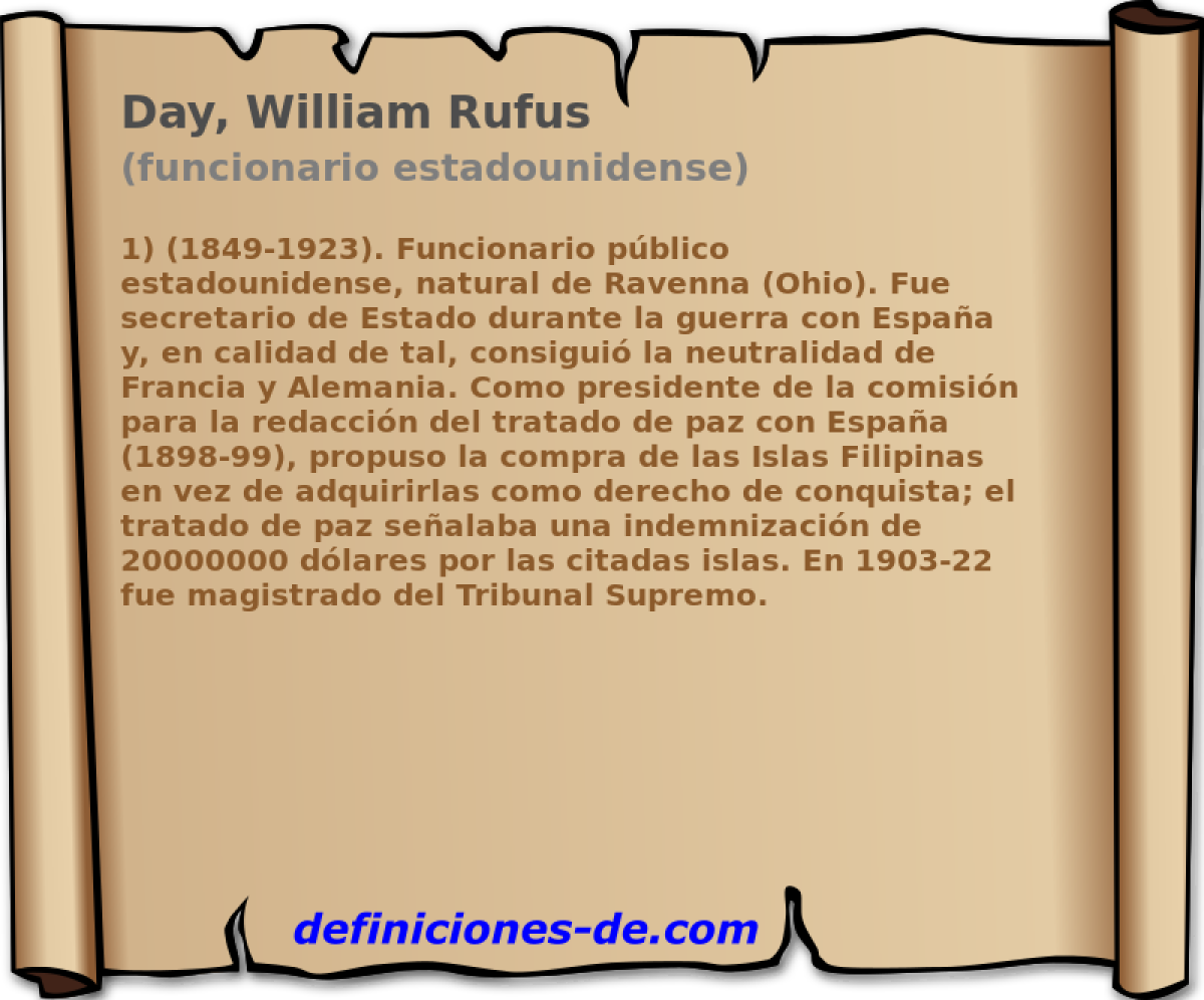 Day, William Rufus (funcionario estadounidense)