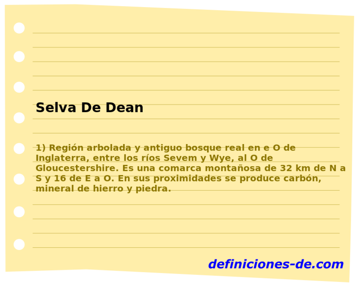 Selva De Dean 