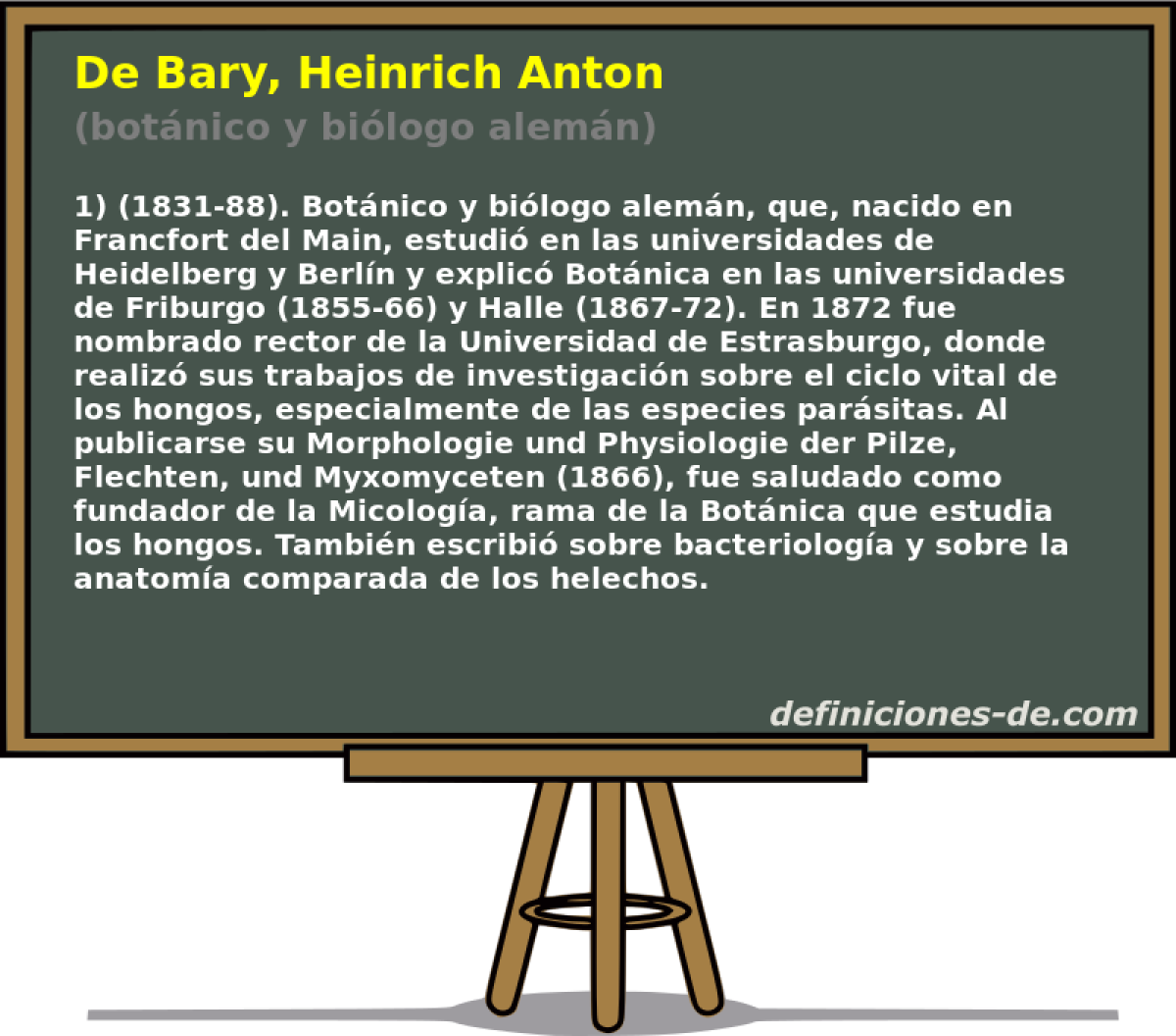De Bary, Heinrich Anton (botnico y bilogo alemn)