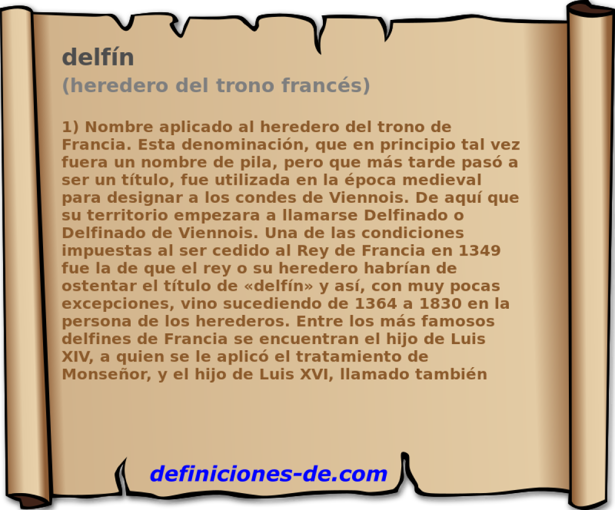 delfn (heredero del trono francs)
