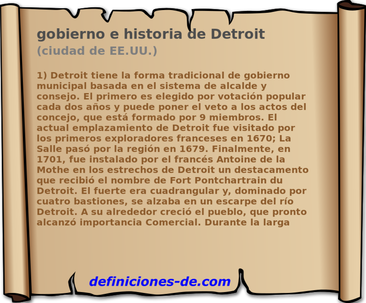 gobierno e historia de Detroit (ciudad de EE.UU.)