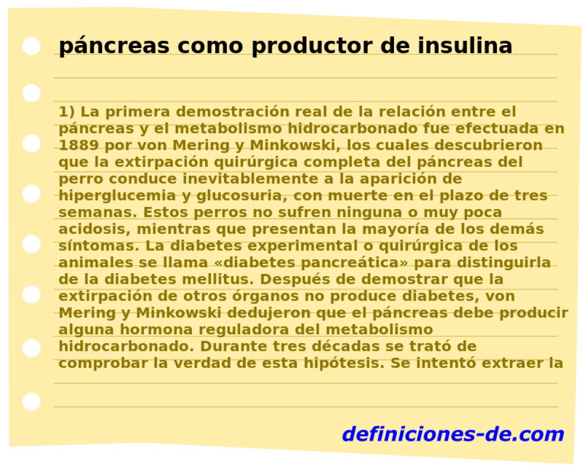 pncreas como productor de insulina 