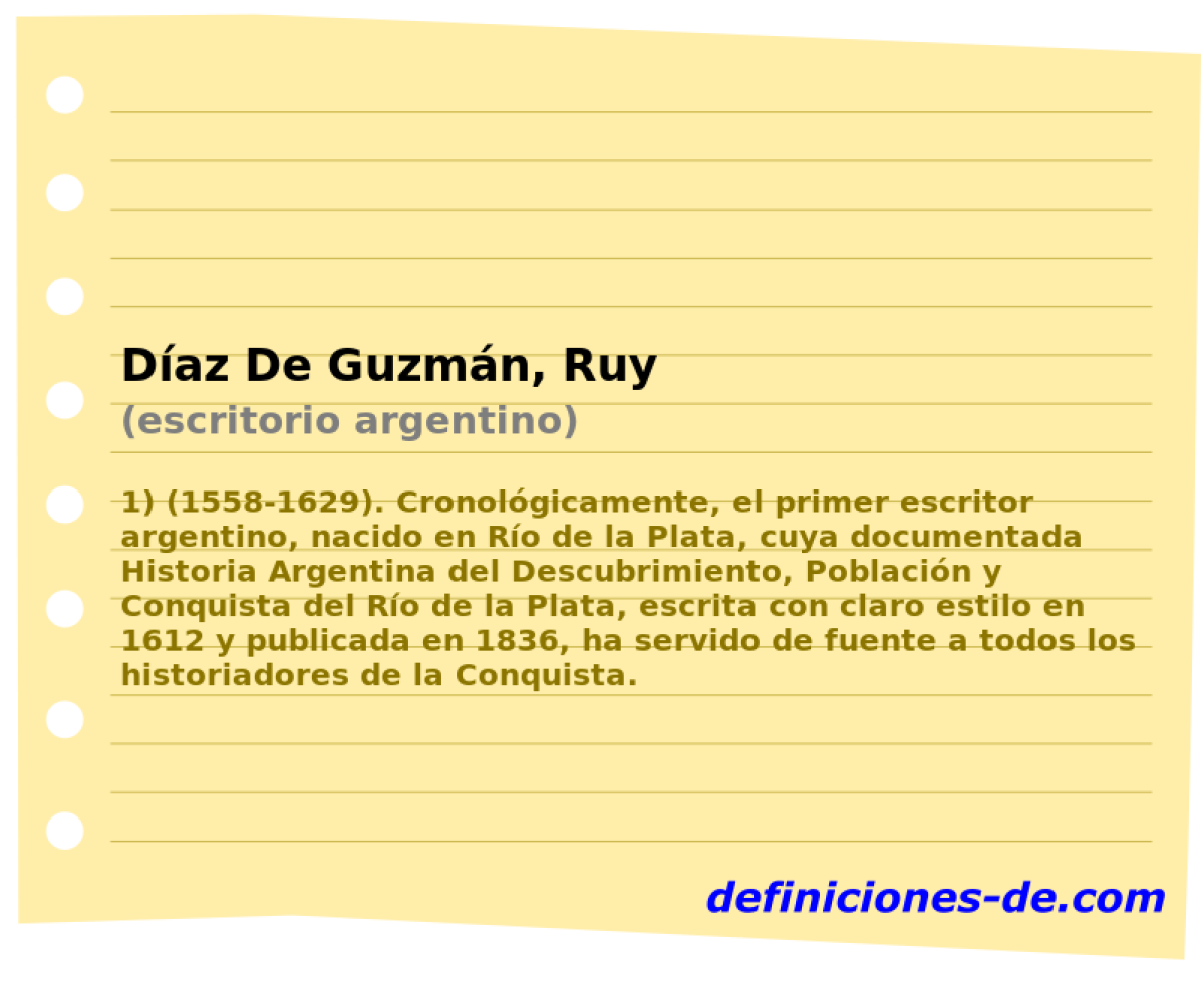 Daz De Guzmn, Ruy (escritorio argentino)