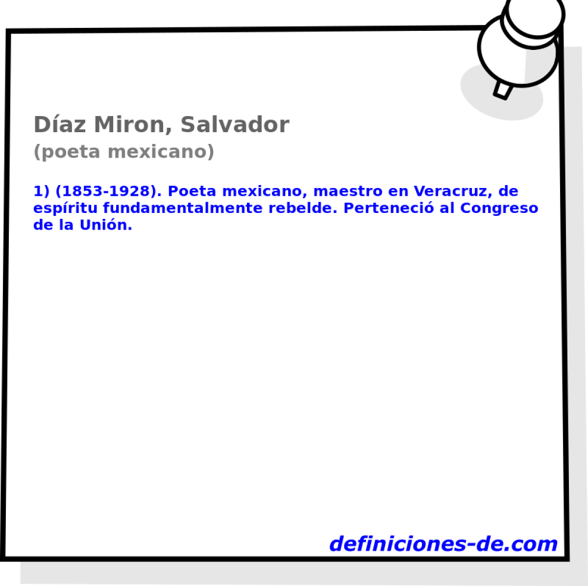 Daz Miron, Salvador (poeta mexicano)