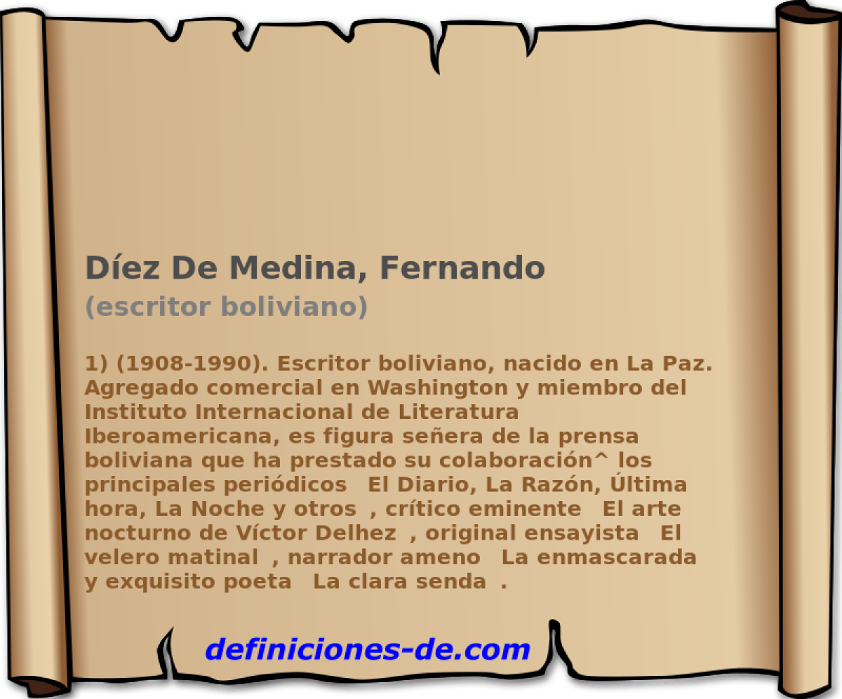 Dez De Medina, Fernando (escritor boliviano)