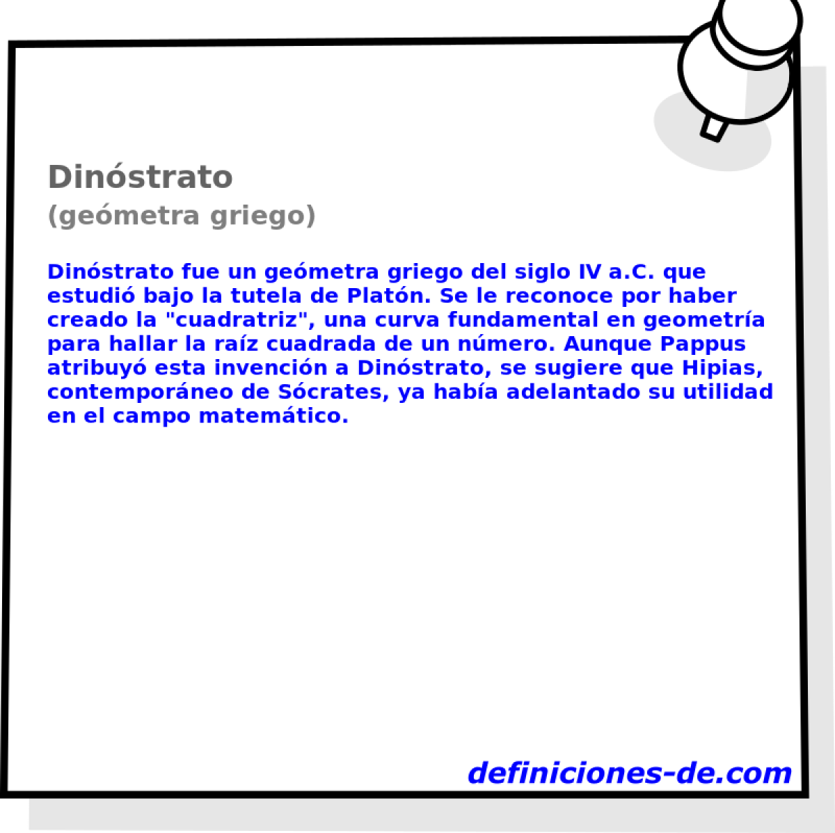 Dinstrato (gemetra griego)