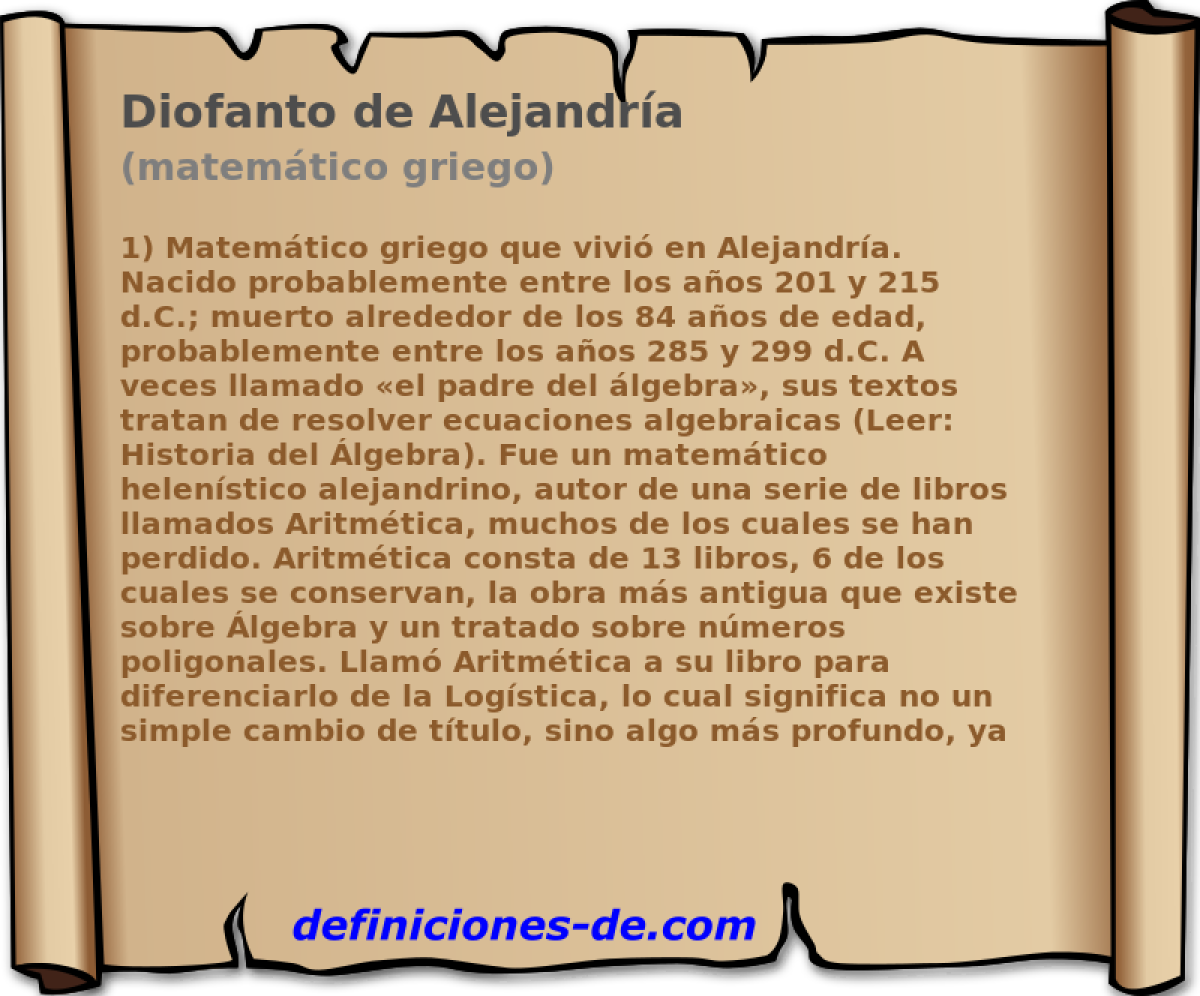 Diofanto de Alejandra (matemtico griego)