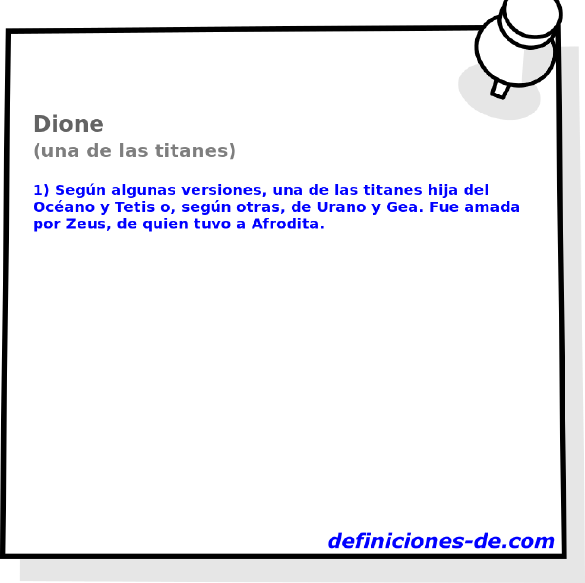 Dione (una de las titanes)