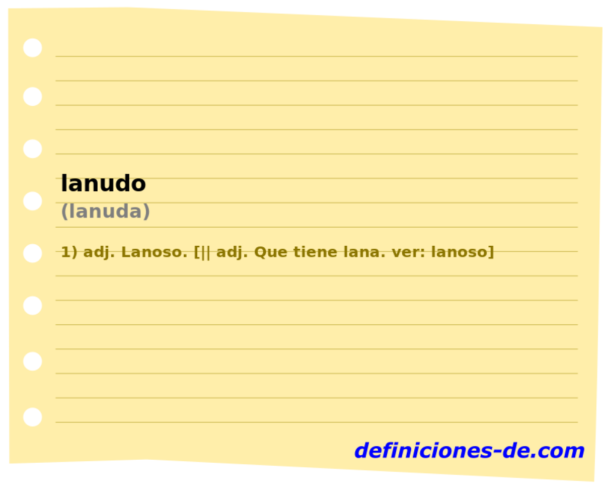 lanudo (lanuda)