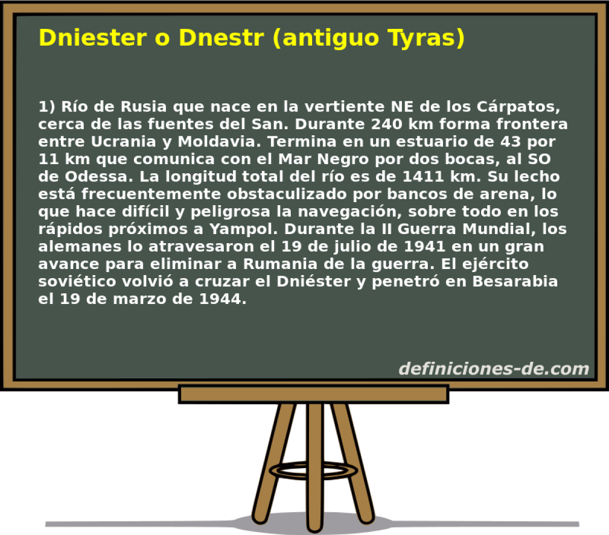 Dniester o Dnestr (antiguo Tyras) 