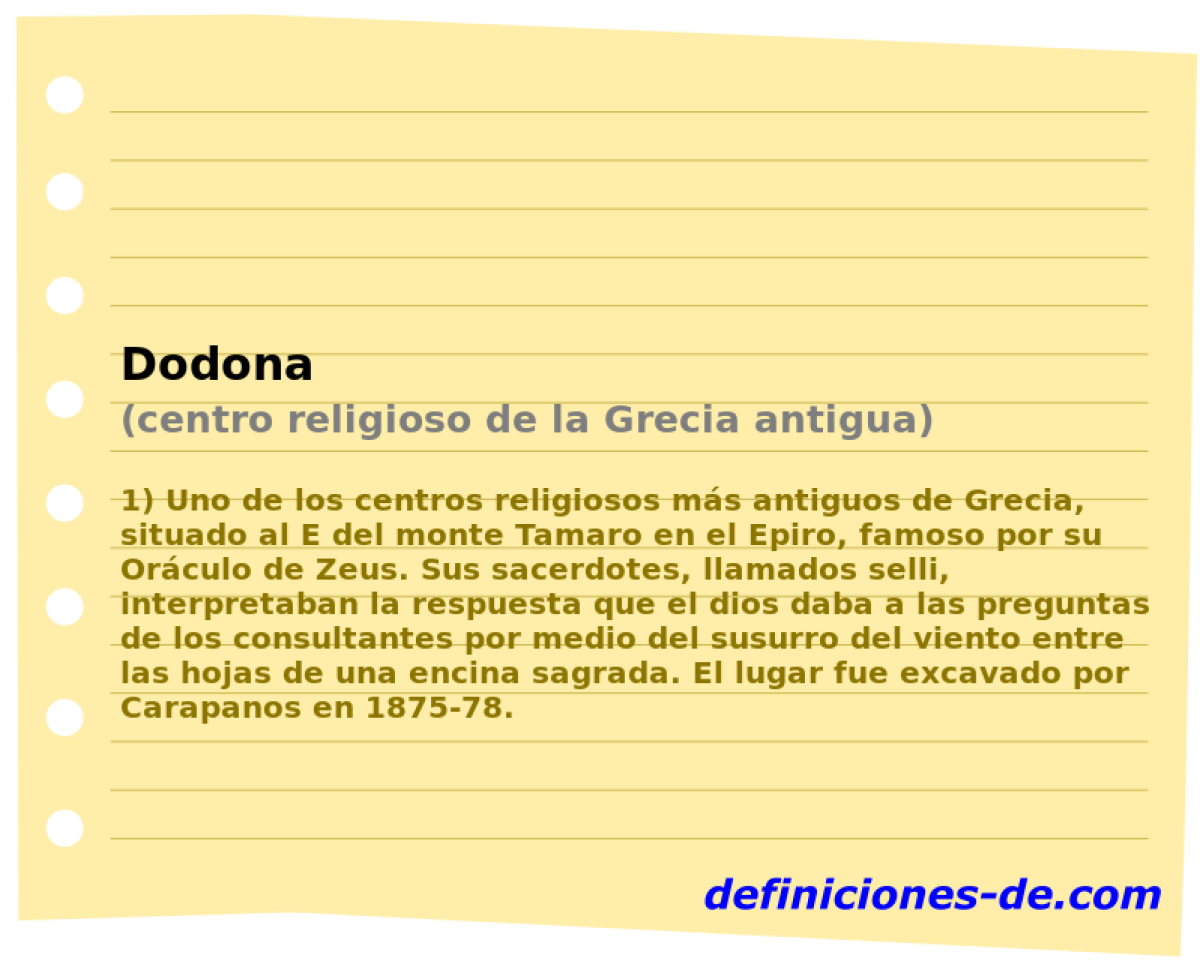 Dodona (centro religioso de la Grecia antigua)