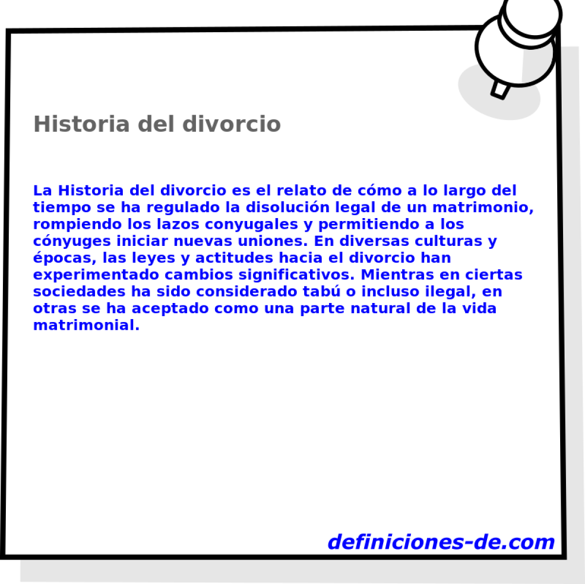 Historia del divorcio 