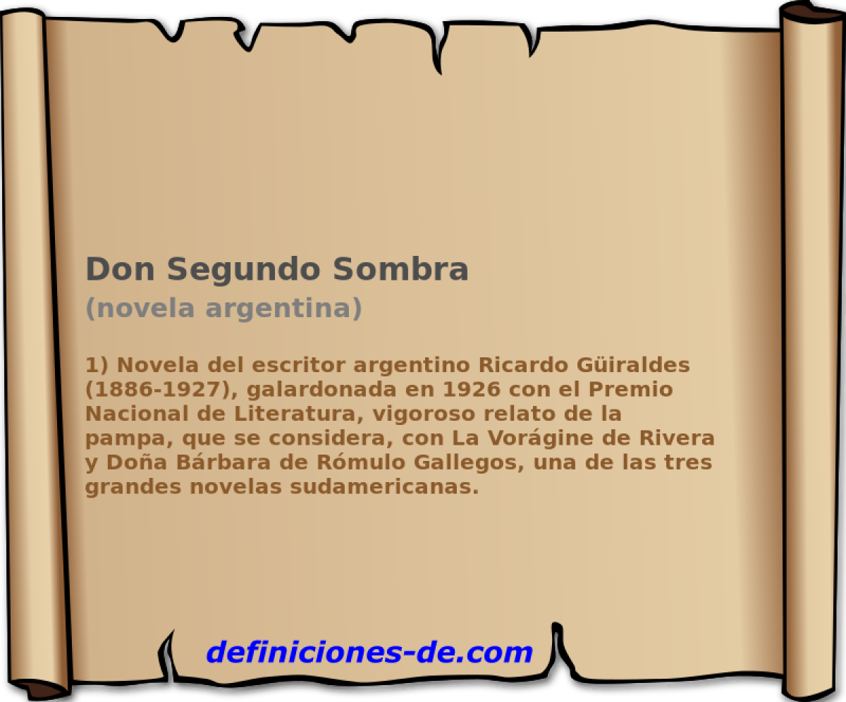Don Segundo Sombra (novela argentina)
