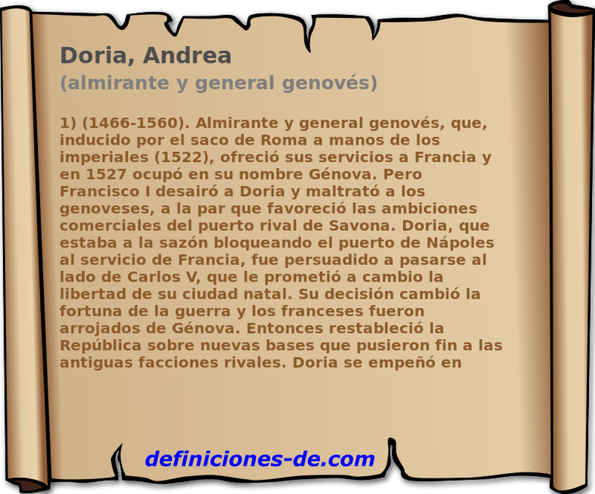 Doria, Andrea (almirante y general genovs)