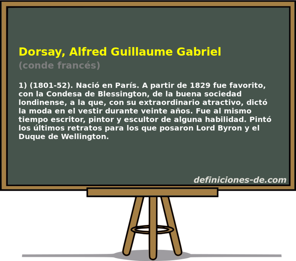Dorsay, Alfred Guillaume Gabriel (conde francs)