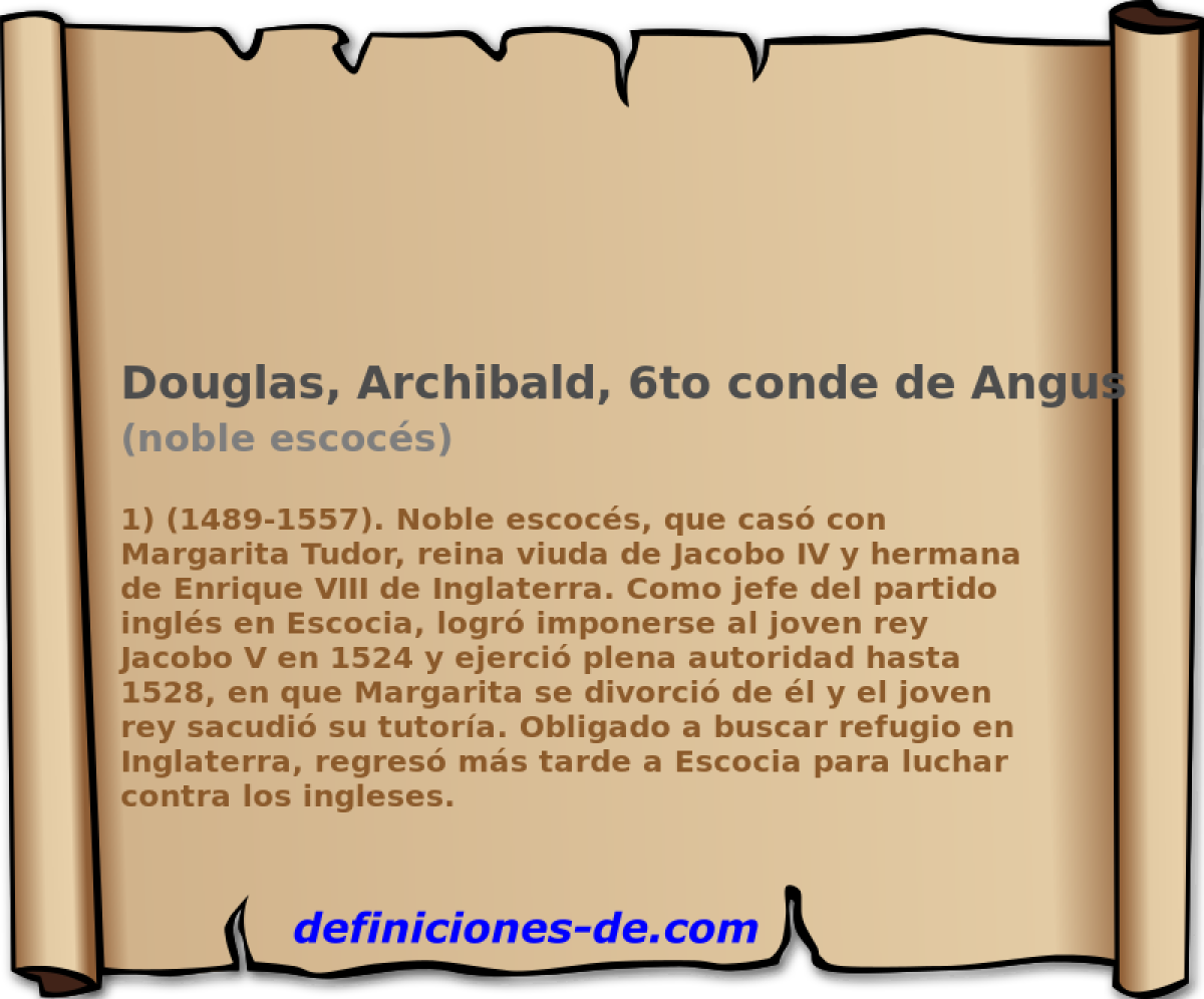Douglas, Archibald, 6to conde de Angus (noble escocs)