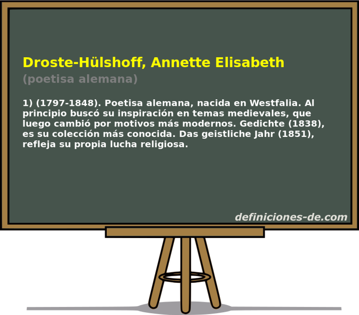 Droste-Hlshoff, Annette Elisabeth (poetisa alemana)