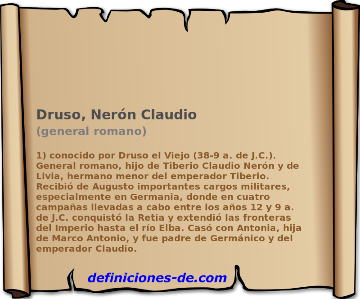 Druso, Nern Claudio (general romano)