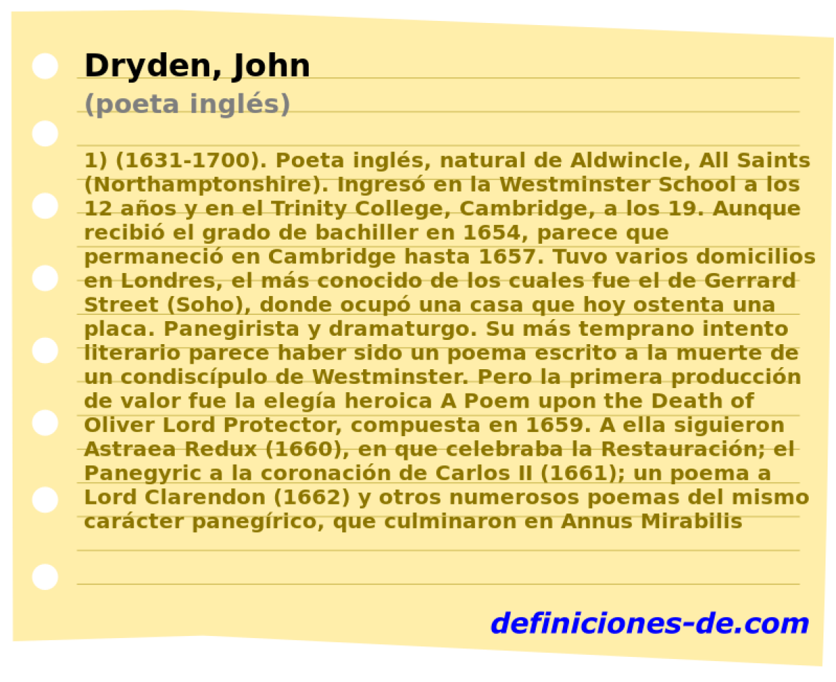 Dryden, John (poeta ingls)