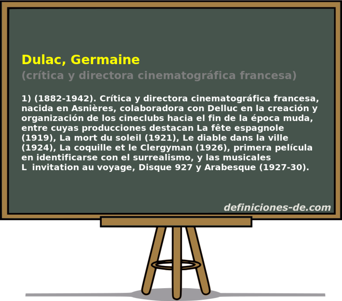 Dulac, Germaine (crtica y directora cinematogrfica francesa)
