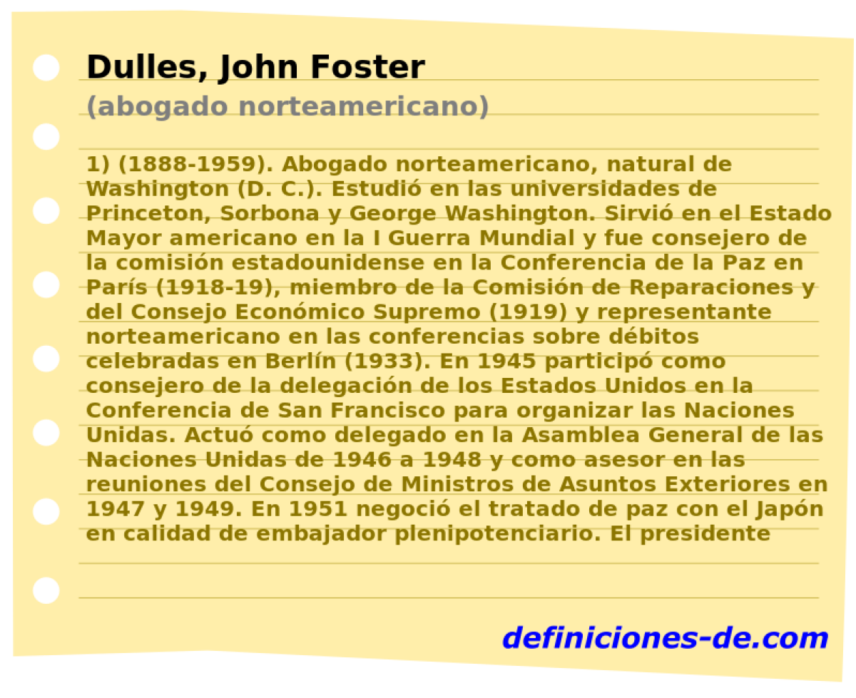 Dulles, John Foster (abogado norteamericano)
