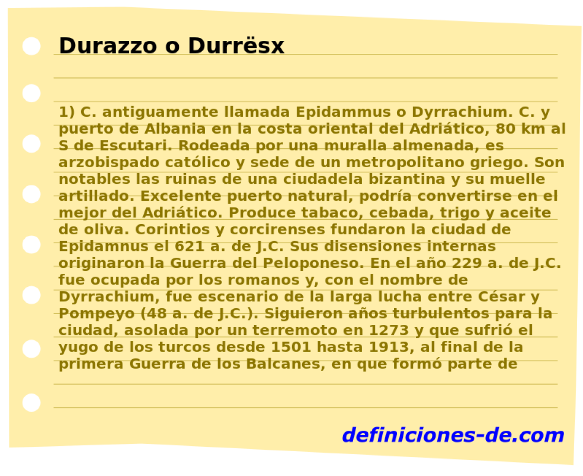 Durazzo o Durrsx 