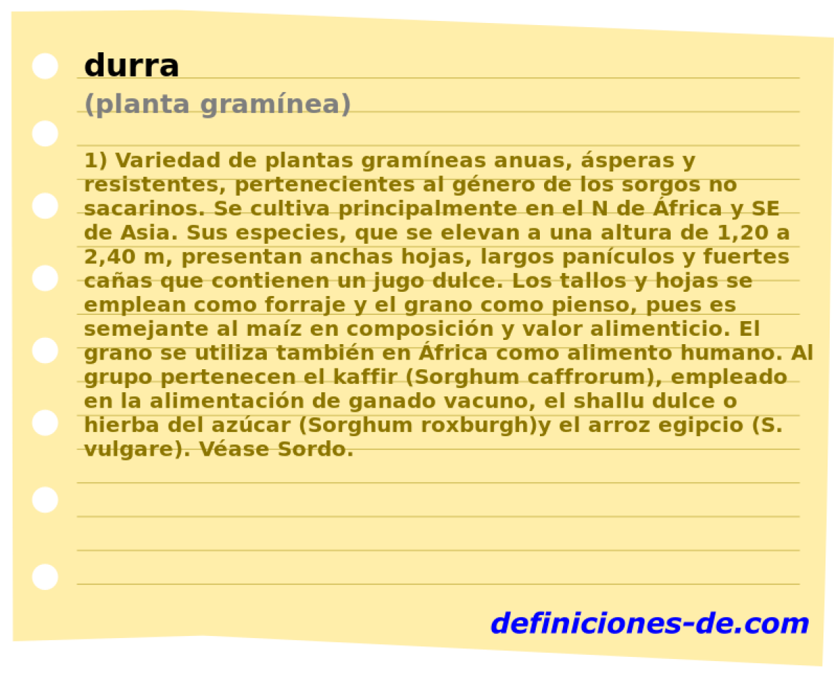 durra (planta gramnea)