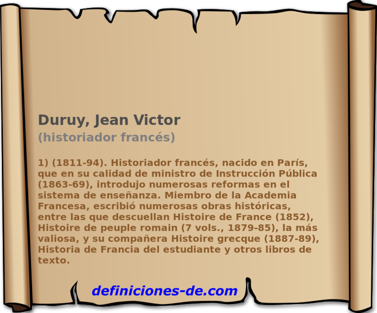 Duruy, Jean Victor (historiador francs)