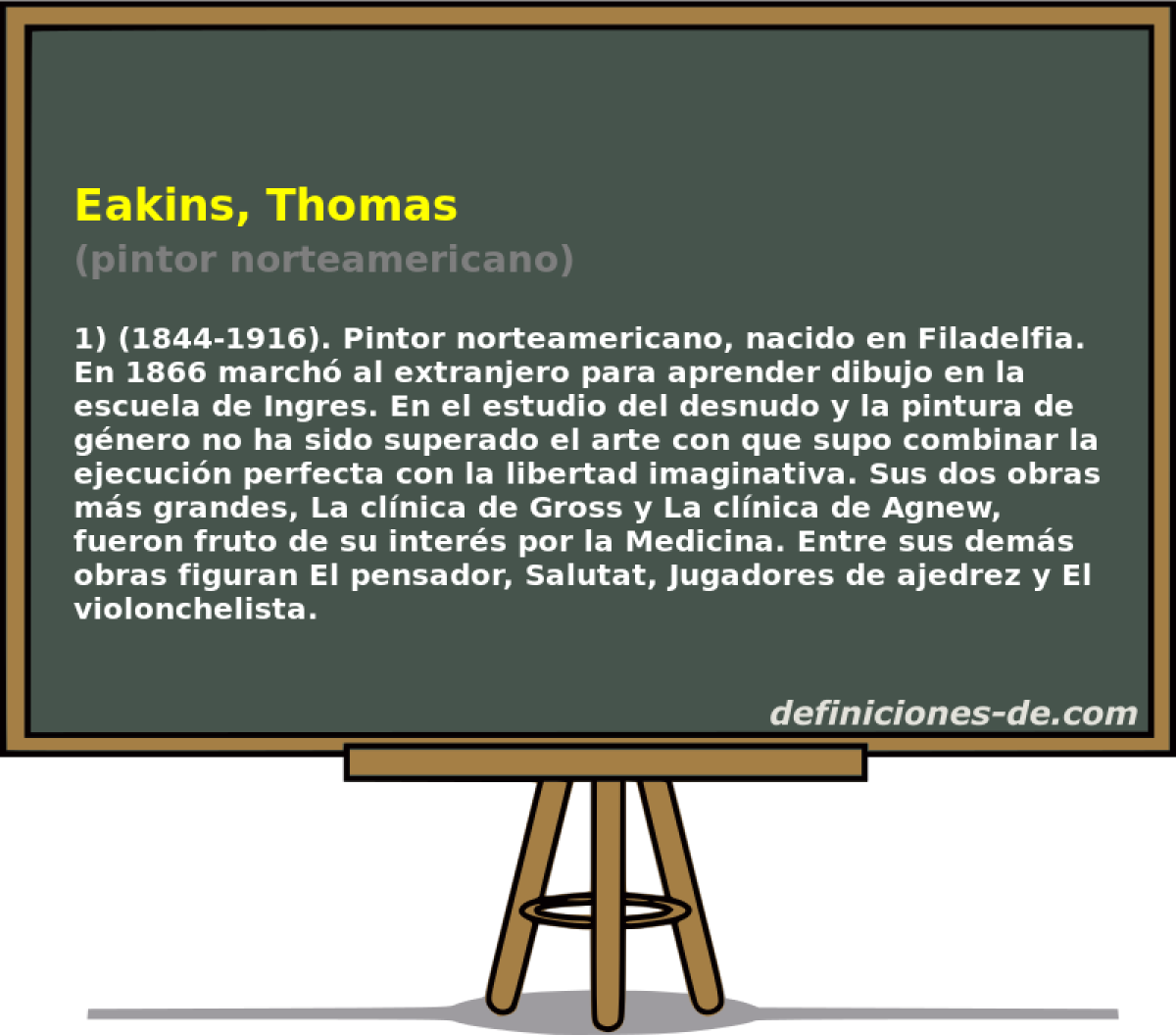 Eakins, Thomas (pintor norteamericano)