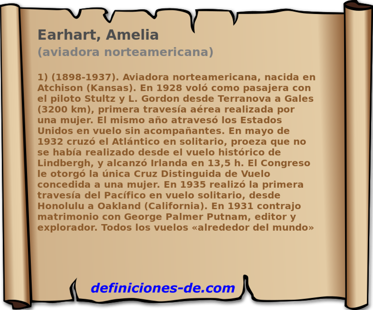 Earhart, Amelia (aviadora norteamericana)