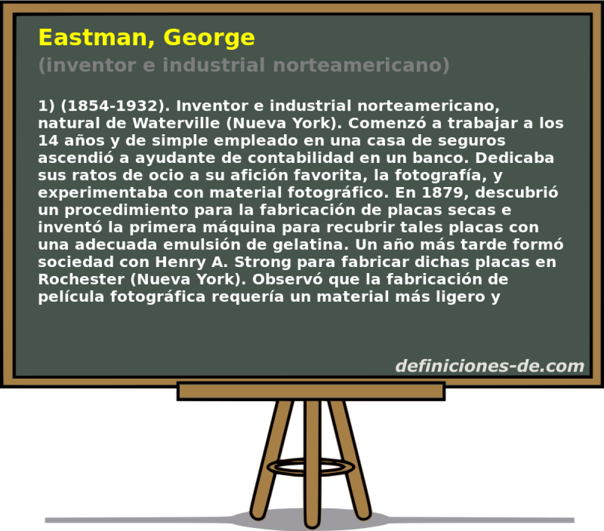 Eastman, George (inventor e industrial norteamericano)