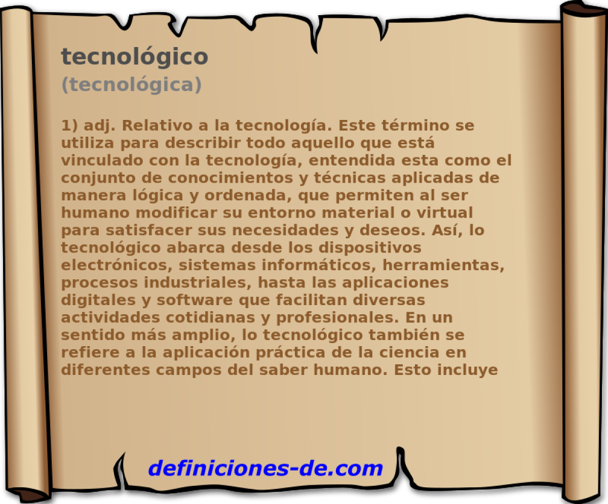 tecnolgico (tecnolgica)