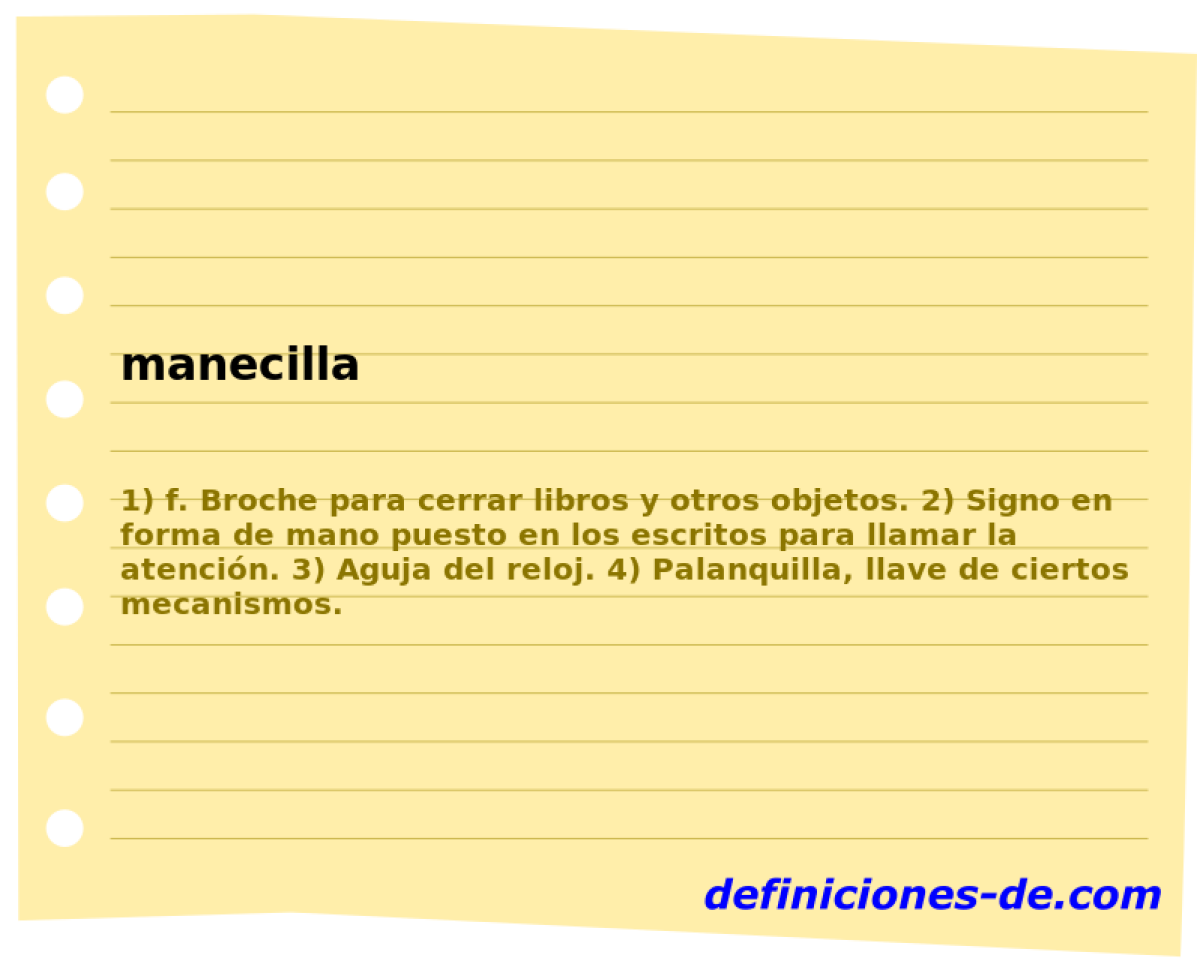 manecilla 