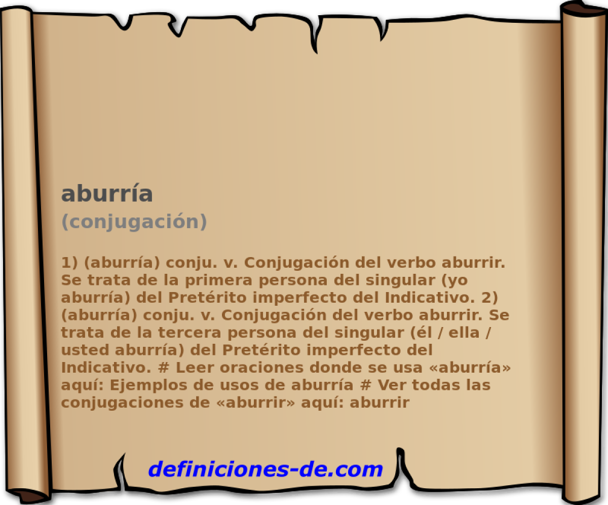 aburra (conjugacin)