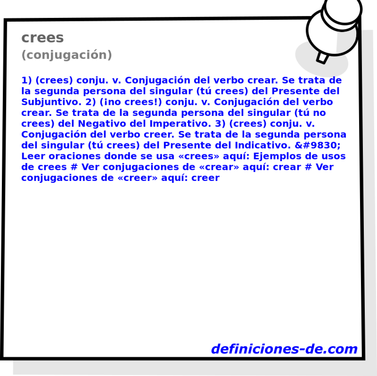 crees (conjugacin)