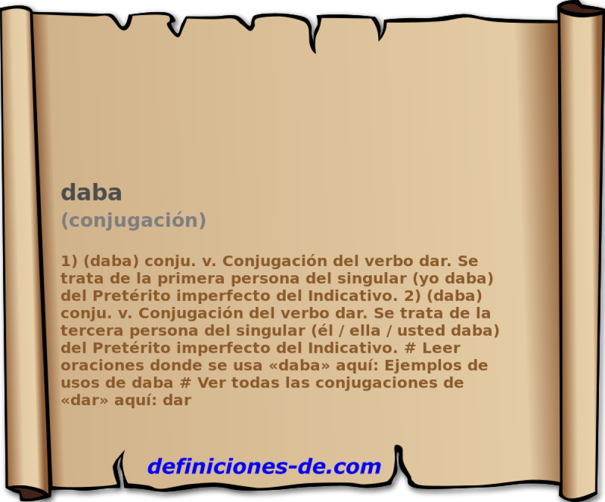 daba (conjugacin)