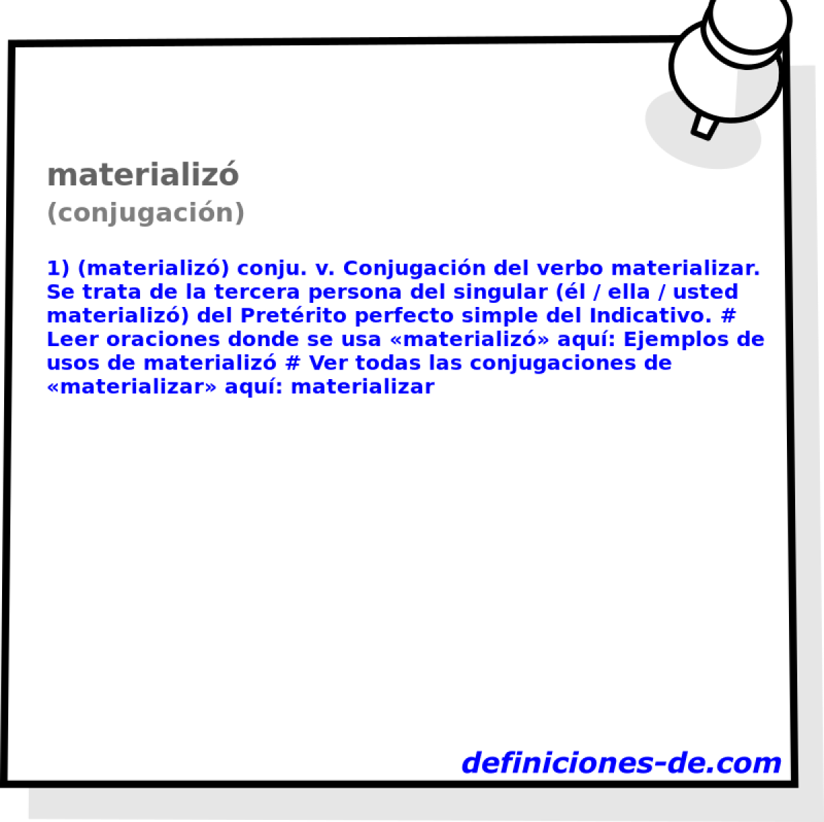 materializ (conjugacin)