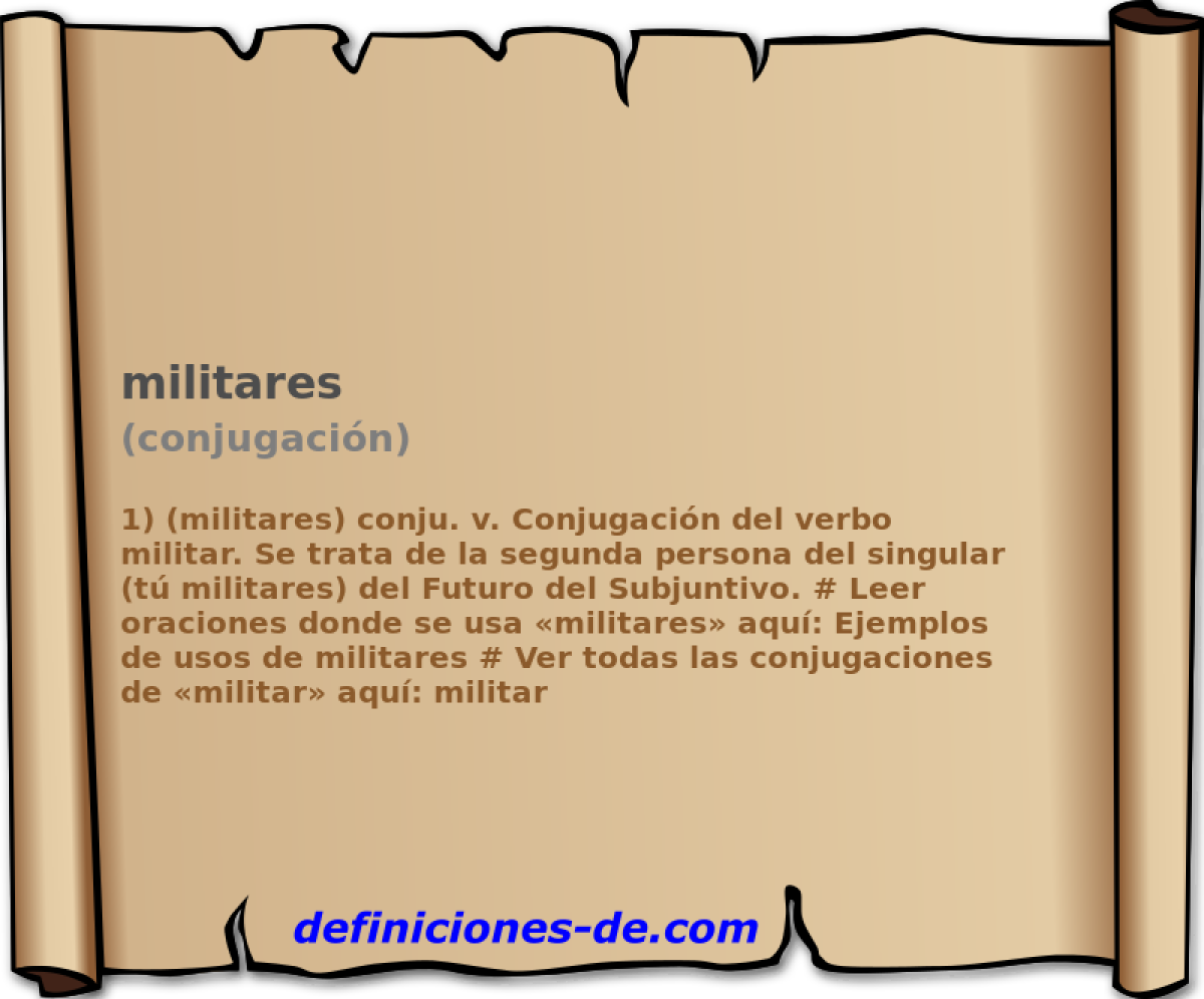 militares (conjugacin)