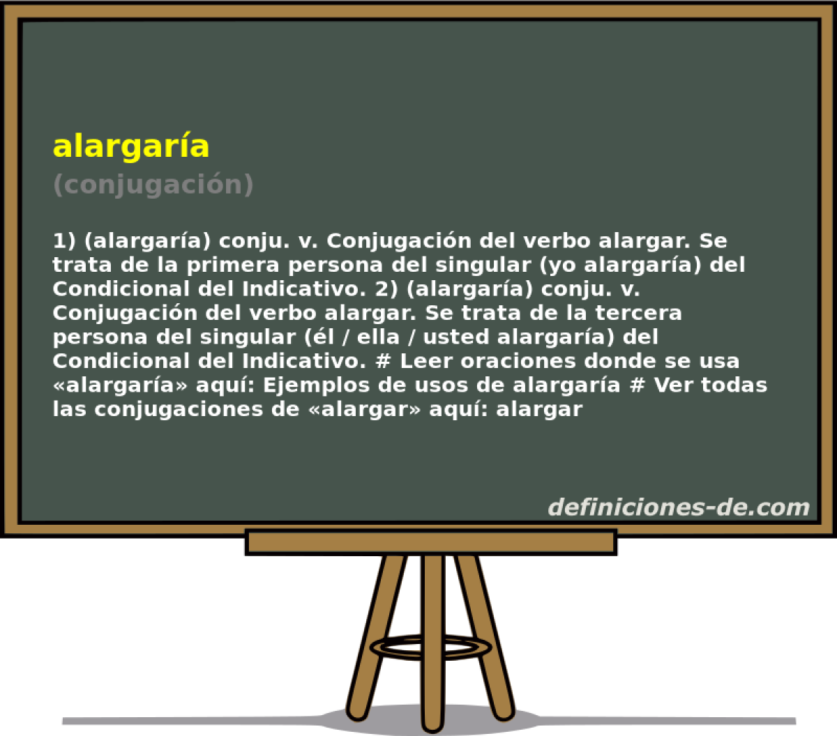 alargara (conjugacin)