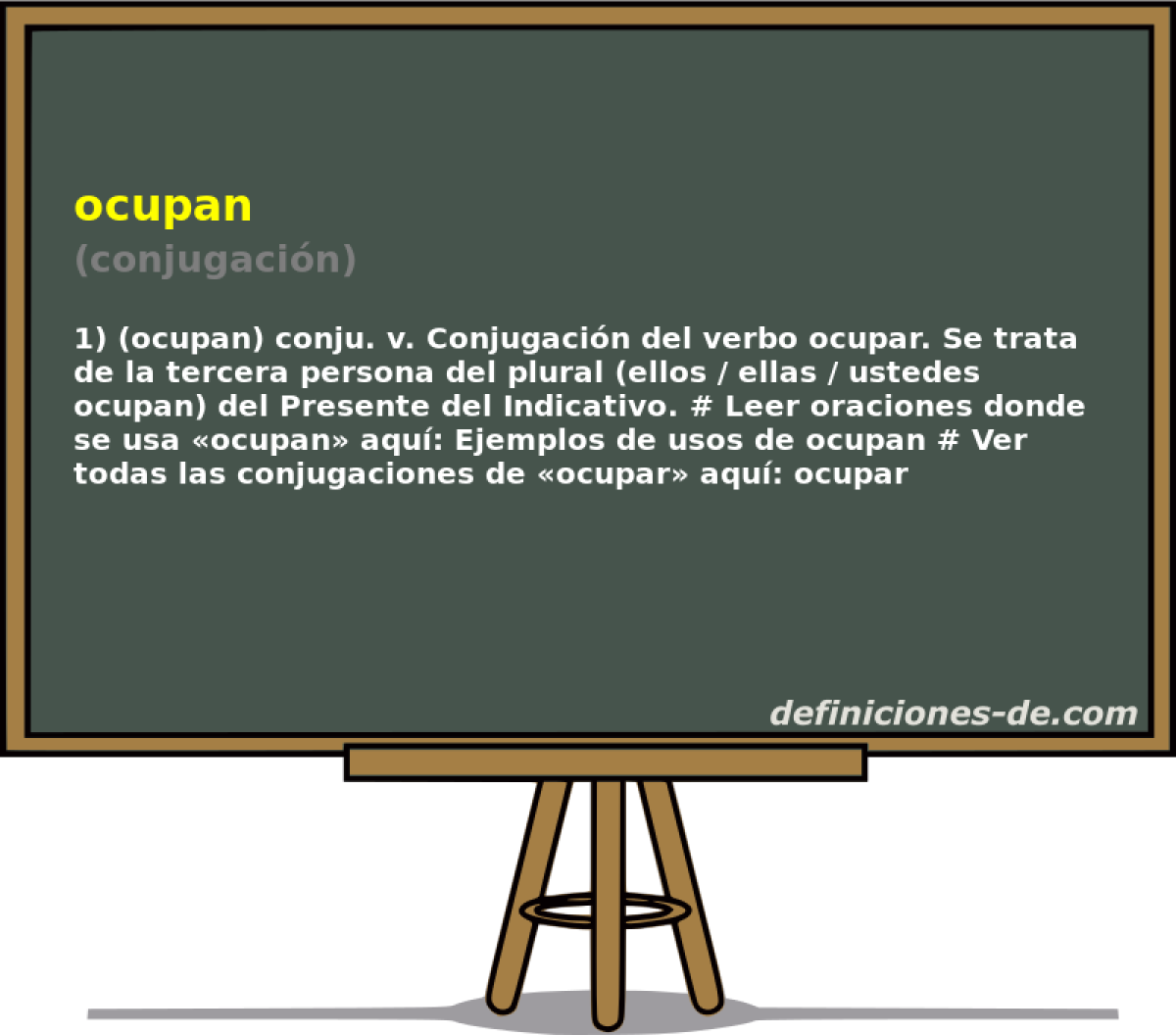 ocupan (conjugacin)