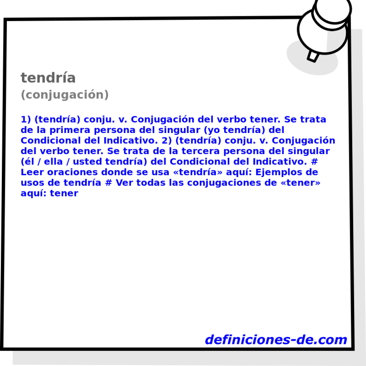 tendra (conjugacin)